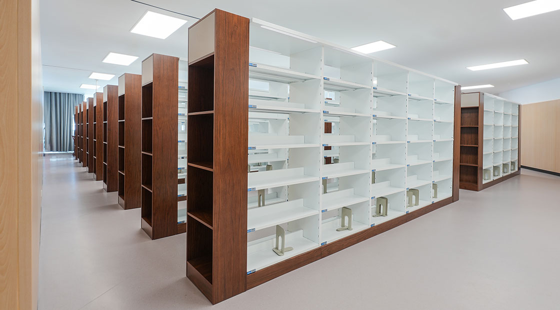 圣奧辦公家具為溫嶺圖書館設(shè)計的定制密集柜