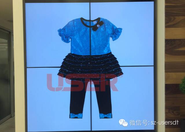 美國兒童時裝店2*2液晶拼接屏 美國兒童時裝店2*2液晶拼接屏